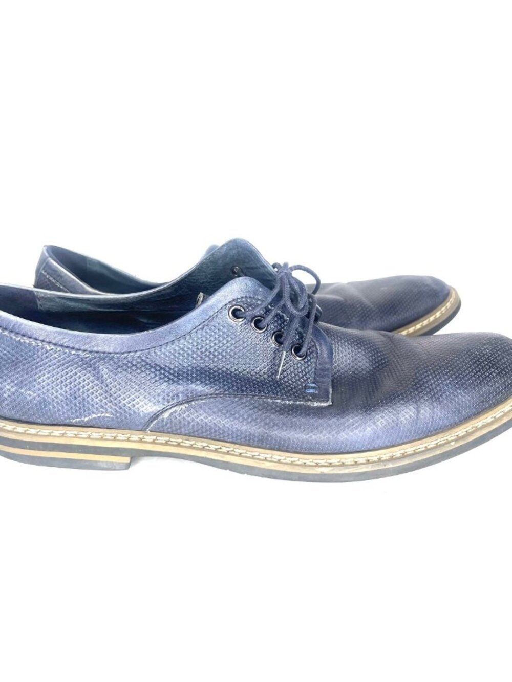 Zanzara size 12 navy blue dress shoes